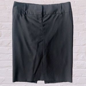 EXPRESS Design Studio Black Striped Casual Skirt